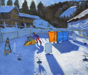 Pista di pattinaggio per bambini, Clusaz, 2014